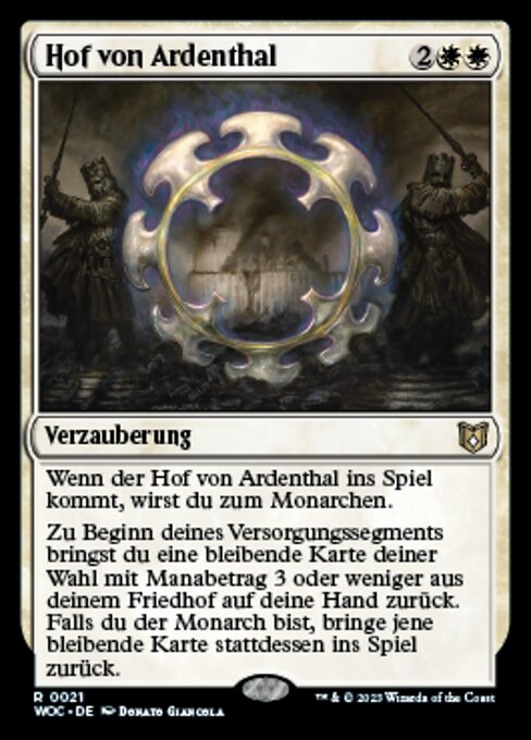 Hof von Ardenthal WOC-21 Rare Near Mint Deutsch Foil