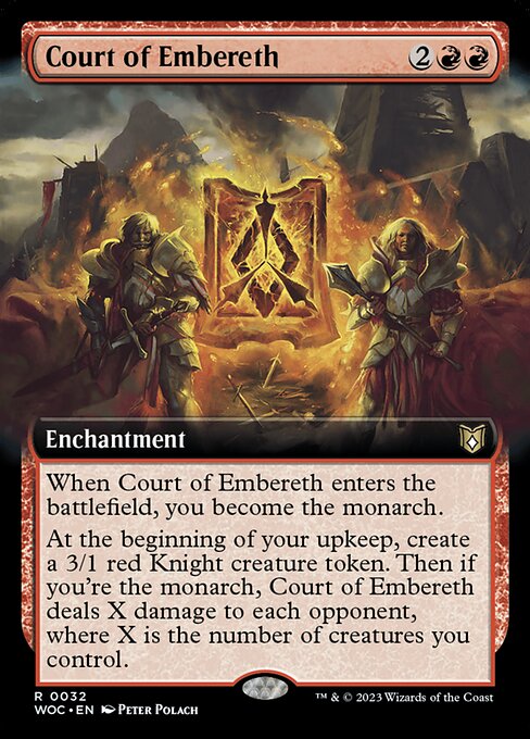 Court of Embereth XWOC-32 Rare Near Mint Englisch Foil