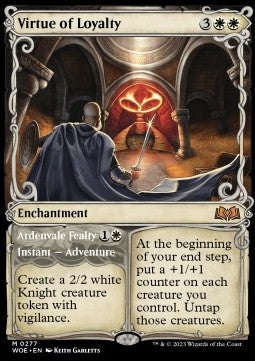 Virtue of Loyalty // Ardenthal-Treueschwur XWOE-277 Mythic Near Mint Deutsch Foil