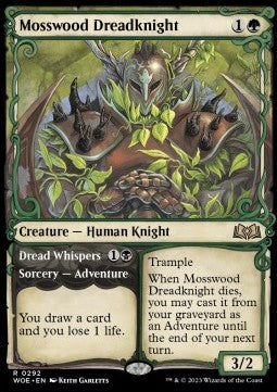 Mosswood Dreadknight // Dread Whispers XWOE-292 Rare Excellent Deutsch