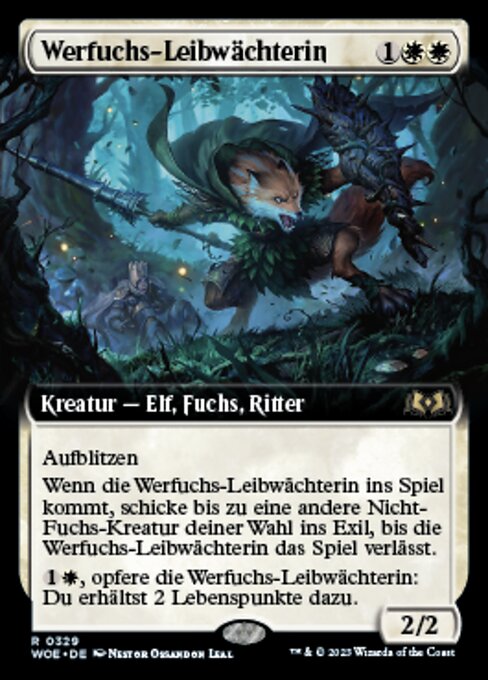 Werfuchs-Leibwächterin XWOE-329 Rare Excellent Deutsch
