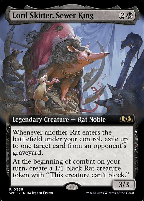 Lord Skitter, Sewer King XWOE-339 Rare Near Mint Englisch Foil