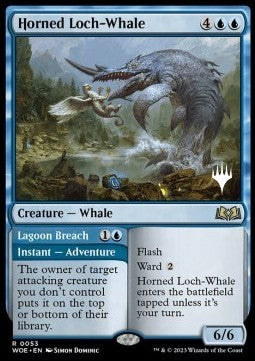 Horned Loch-Whale // Lagoon Breach (V.2) PWOE-53 Rare Excellent Deutsch
