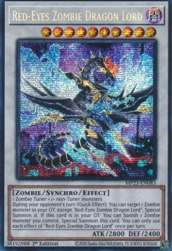 Rotäugiger Zombiedrachenherr MP23-DE083 Secret Rare Excellent Deutsch 1. Auflage