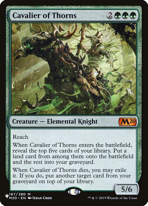 Cavalier of Thorns ZNL-167 Mythic Near Mint Englisch