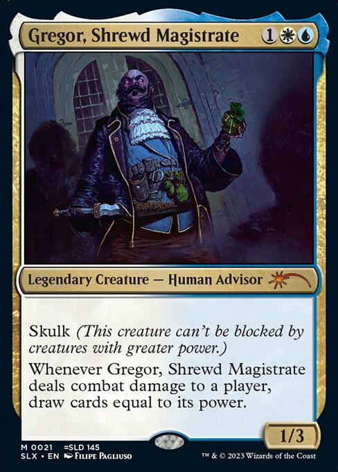 Gregor, Shrewd Magistrate SLX-21 Mythic Near Mint Englisch