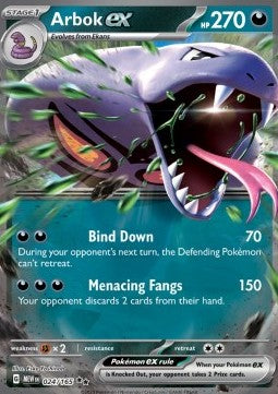 Arbok ex MEW-024 Double Rare Near Mint Englisch