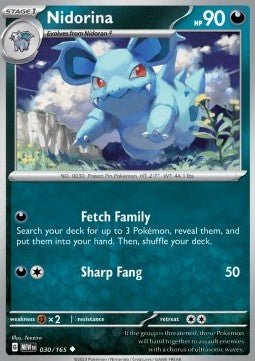 Nidorina MEW-030 Uncommon Excellent Deutsch Reverse Holo
