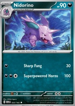 Nidorino MEW-033 Uncommon Near Mint Deutsch Reverse Holo