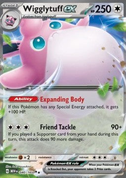 Wigglytuff ex MEW-040 Double Rare Excellent Englisch