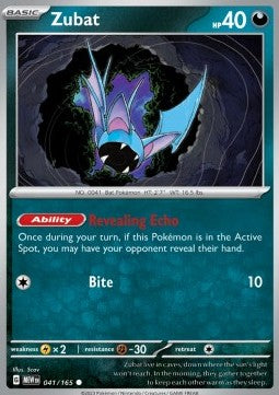 Zubat MEW-041 Common Excellent Deutsch Reverse Holo