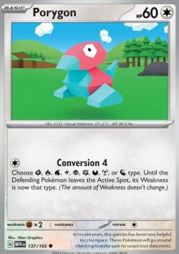 Porygon MEW-137 Common Near Mint Deutsch Reverse Holo