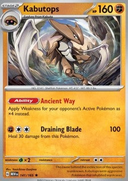 Kabutops MEW-141 Rare Excellent Deutsch Reverse Holo