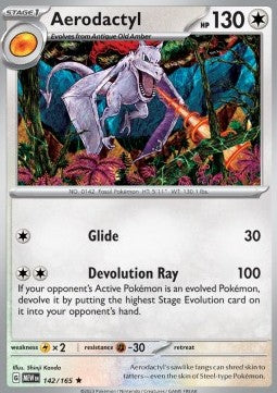Aerodactyl MEW-142 Rare Near Mint Deutsch Reverse Holo