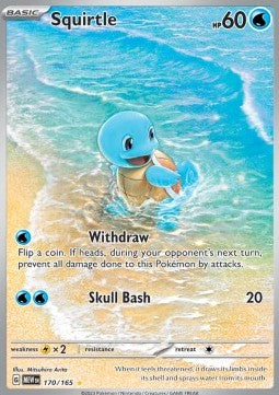 Squirtle MEW-170 Illustration Rare Near Mint Englisch
