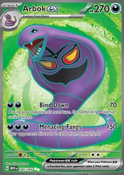 Arbok ex MEW-185 Ultra Rare Excellent Deutsch