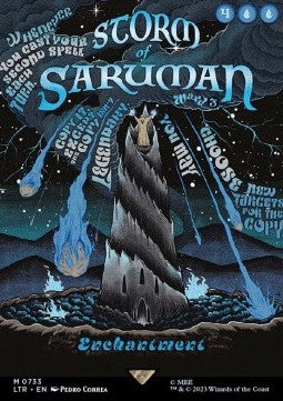 Storm of Saruman (V.3) LTRH-733 Mythic Near Mint Englisch Foil