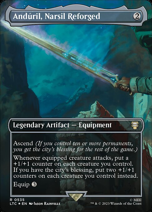 Andúril, Narsil Reforged (V.2) LTRH-535 Rare Near Mint Englisch Foil