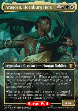 Aragorn, Hornburg Hero (V.2) LTRH-536 Mythic Excellent Englisch Foil