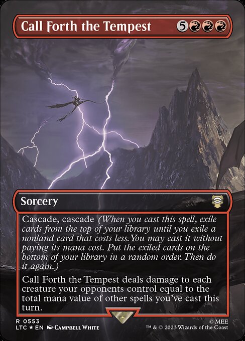 Call Forth the Tempest LTRH-553 Rare Near Mint Englisch Foil