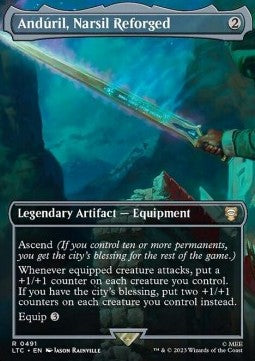 Andúril, Narsil Reforged (V.1) LTRH-491 Rare Near Mint Englisch Foil