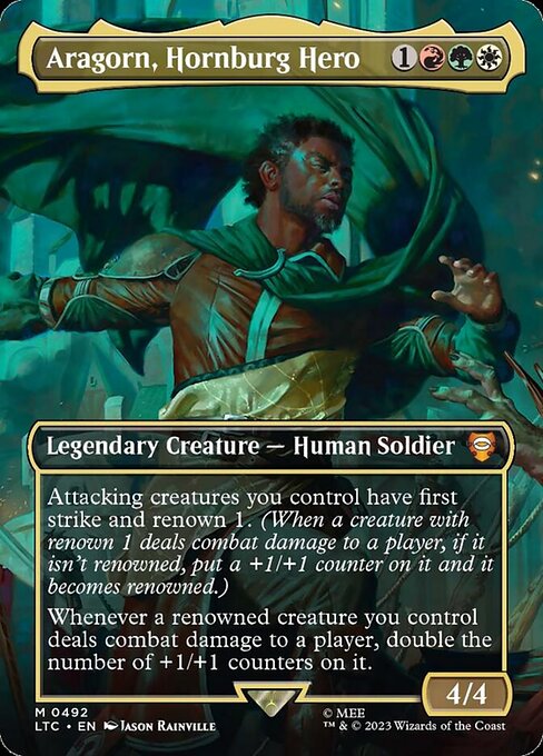 Aragorn, Hornburg Hero (V.1) LTRH-492 Mythic Near Mint Englisch