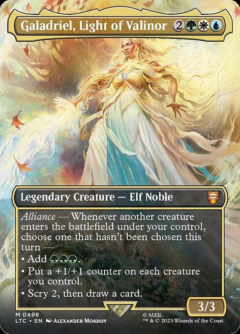 Galadriel, Light of Valinor (V.1) LTRH-498 Mythic Near Mint Englisch Foil