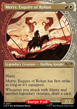 Merry, Schildknappe Rohans (V.3) LTRH-817 Rare Excellent Englisch Foil