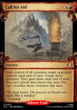 Ruf nach Beistand (V.2) LTRH-432 Rare Near Mint Englisch Foil