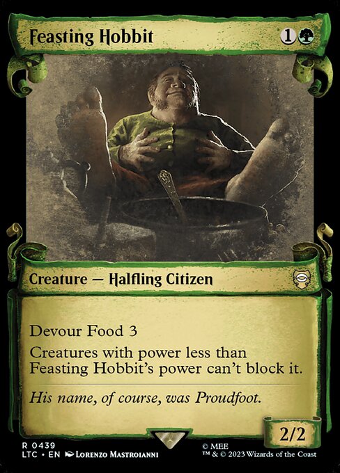 Feasting Hobbit LTRH-439 Rare Excellent Englisch