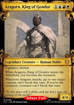 Aragorn, König von Gondor (V.2) LTRH-448 Mythic Near Mint Englisch Foil