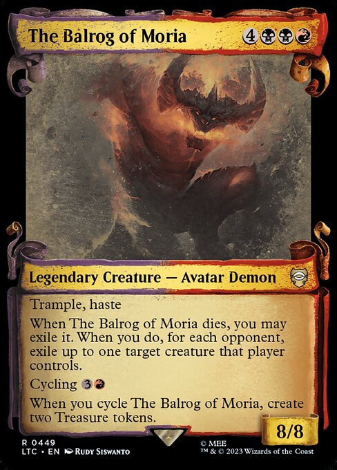 Der Balrog von Moria (V.2) LTRH-449 Rare Excellent Englisch Foil