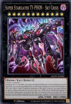 Super-Sternenschlächter TY-PHON - Himmelskrise (V.1) AGOV-042 Ultra Rare Excellent Deutsch 1. Auflage