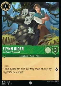 Flynn Rider - Selbstbewusster Vagabund 2ROF-81 Common Boosterfrisch Englisch Foil
