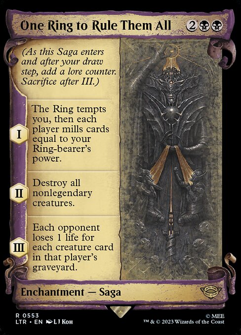 Ein Ring, sie alle zu knechten (V.2) LTRH-553 Rare Excellent Englisch Foil