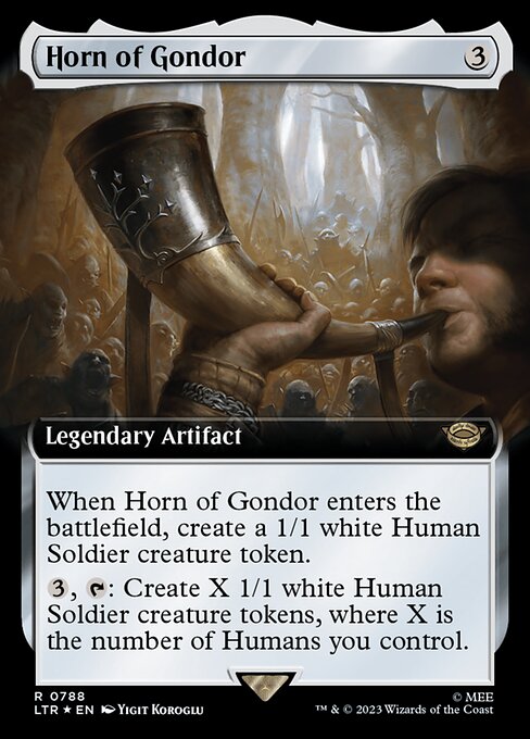 Horn von Gondor (V.3) LTRH-788 Rare Near Mint Englisch Foil