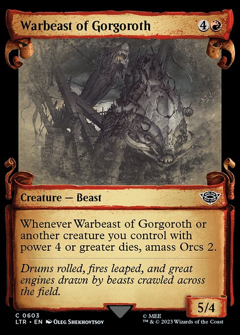 Kriegsbestie aus Gorgoroth (V.2) LTRH-603 Common Excellent Englisch Foil