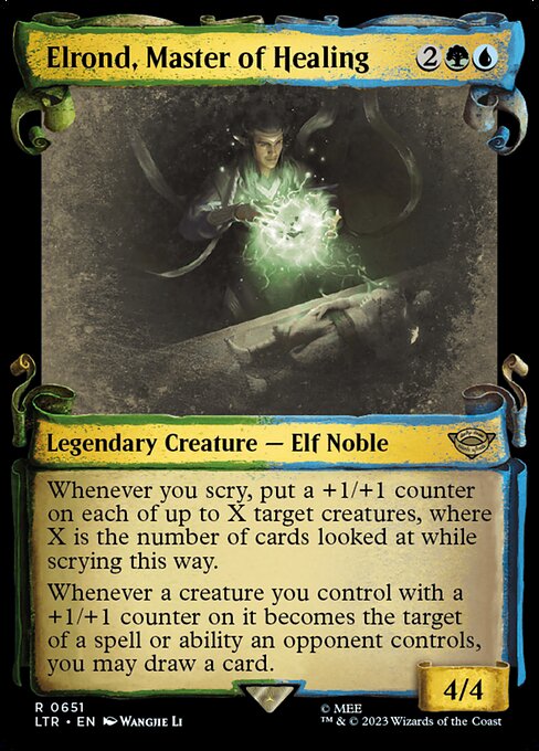 Elrond, Meister der Heilung (V.2) LTRH-651 Rare Excellent Englisch Foil