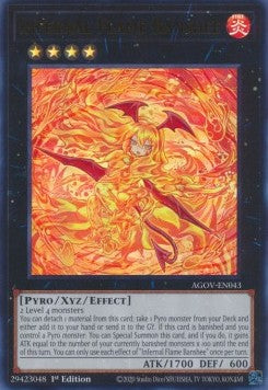 Infernale Flammenbanshee (V.1) AGOV-043 Ultra Rare Excellent Deutsch 1. Auflage