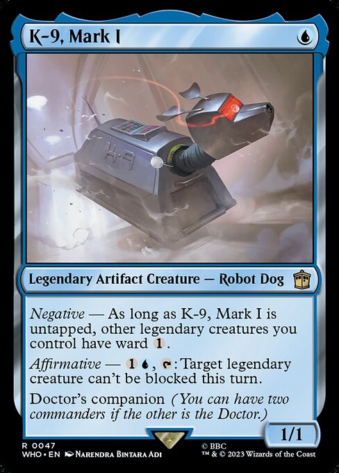 K-9, Mark I WHO-47 Rare Near Mint Englisch Foil