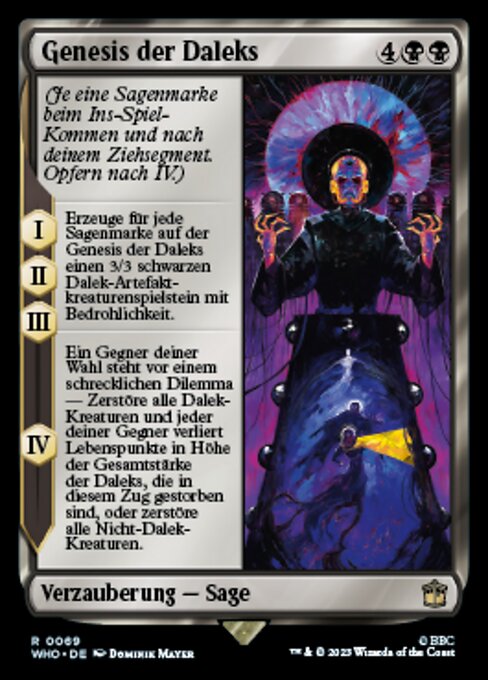 Genesis der Daleks WHO-69 Rare Near Mint Deutsch