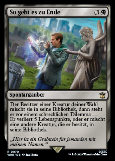 So geht es zu Ende WHO-70 Rare Near Mint Deutsch