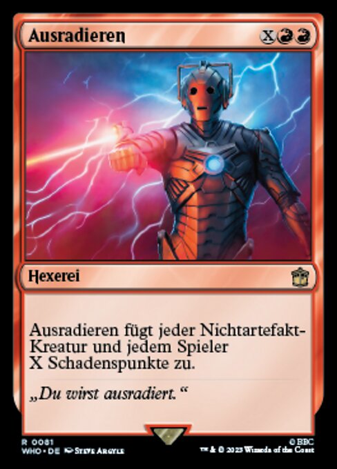 Delete WHO-81 Rare Near Mint Deutsch