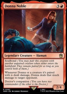 Donna Noble WHO-82 Rare Near Mint Deutsch