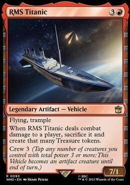 RMS Titanic WHO-93 Rare Near Mint Englisch Foil