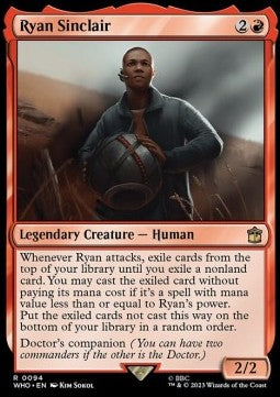 Ryan Sinclair WHO-94 Rare Excellent Englisch Foil