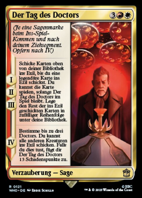 Der Tag des Doctors WHO-121 Rare Near Mint Deutsch