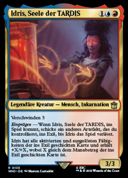 Idris, Seele der TARDIS WHO-135 Rare Near Mint Deutsch