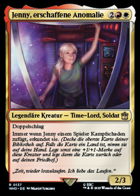 Jenny, erschaffene Anomalie WHO-137 Rare Near Mint Deutsch