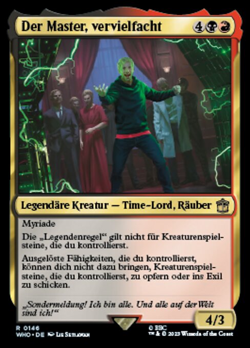 Der Master, vervielfacht WHO-146 Rare Near Mint Deutsch